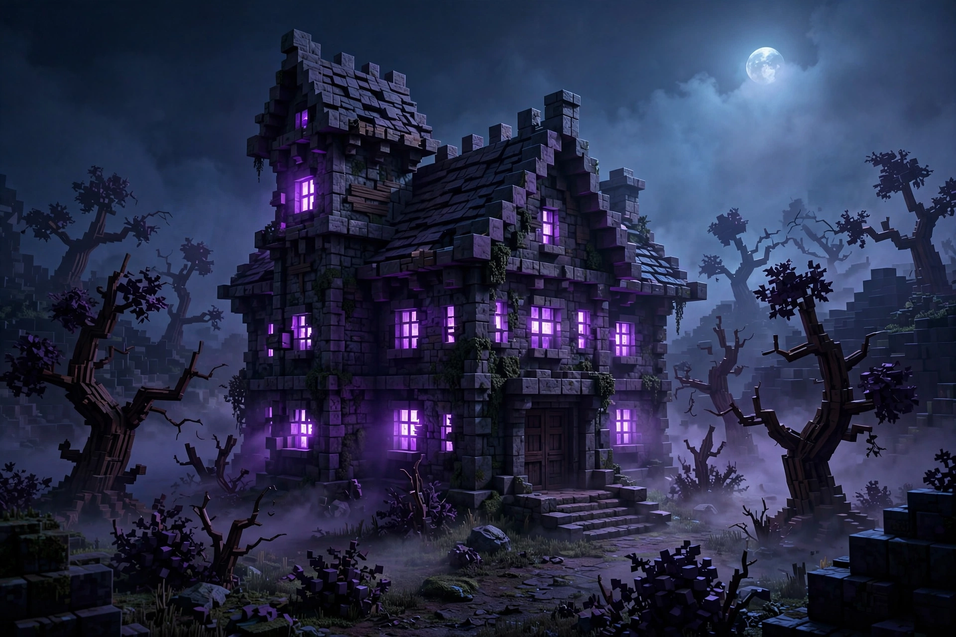Dark horror atmosphere